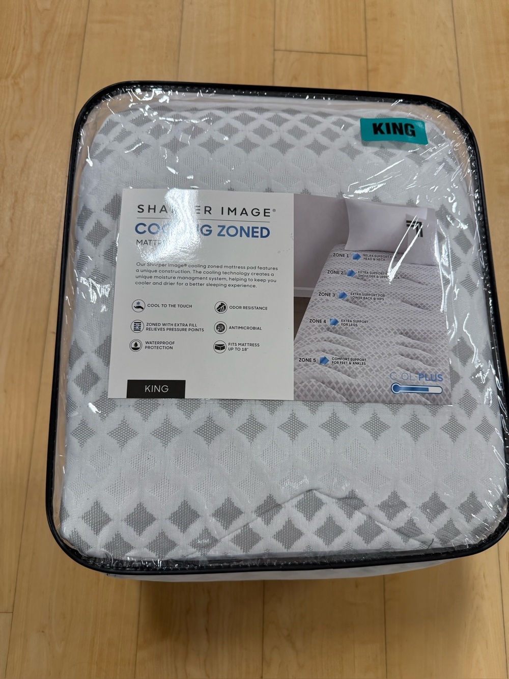 SHARPER IMAGE® COOLING ZONED
MATTRESS PAD